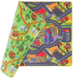 Snapstyle Kinderteppich Straßenteppich Beidseitig Straßenlandschaften, Rechteckig, Höhe: 6 mm