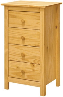 Kommode 80 x 35 x 46 cm Kiefer Natur