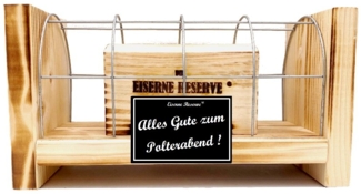 Eiserne Reserve® Geschenkbox Alles Gute zum Polterabend - Eiserne Reserve Gitterbox Geldgeschenk zu