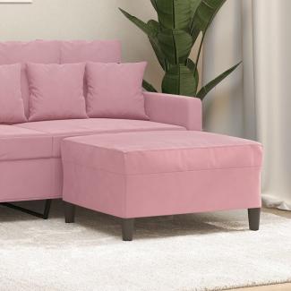 vidaXL Fußhocker Rosa 70x55x41 cm Samt 349320