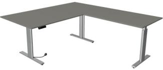 Kerkmann Sitz-/Stehtisch Move 3 BxT 200x180cm (mit Anbautisch) silber/