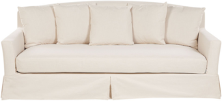 3-Sitzer Polstersofa abnehmbarer Bezug beige GILJA