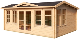 Lasita Maja Holz Gartenhaus Balmoral | Lichtgrau