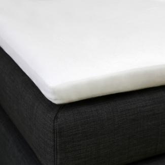 Formesse Split-Topper Spannbetttuch Bella Gracia La Piccola Duo 2|180x200 cm| weiss