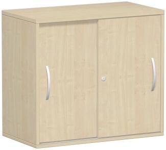 Anstell-Schiebetürenschrank Oberboden 25 mm, mite Stellfüßen, Ahorn Ahorn, 80 x 42 x 72 cm