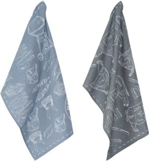PAD Geschirrtuch Grill, (Set, 2-tlg)