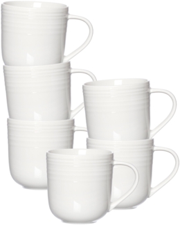 Ritzenhoff & Breker Levi Kaffeebecher 400 ml weiß 6er Set - DS