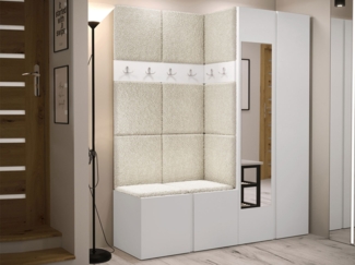 Garderoben-Set Monati XII, Weiß, Farbe: Abriamo 03