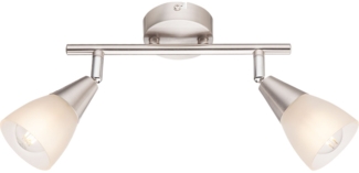 Deckenlampe, Spots beweglich, Nickel-Matt