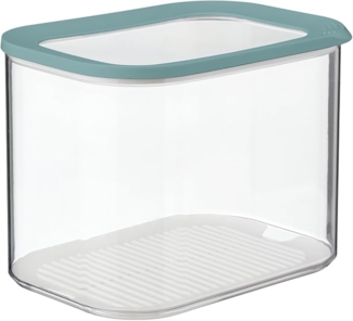 Mepal Transparente Vorratsdosen mit Deckel XL - Lebensmittelbehälter Rechteckige - Küchenorganizer & Aufbewahrungsbox aus Kunststoff - Vorratsbehälter Luftdicht & Stapelbar - 4500 ml - Nordic Green