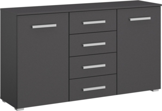 rauch Schubkastenkommode Sideboard Kommode Kombikommode KOLUNA mit Dekorfront (Breite 120 cm), vier große Schubladen, mit insgesamt 4 Einlegeböden MADE IN GERMANY