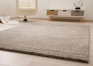 Kurzflor Teppich Contemporary Comfort - Meliert, Farbe: Grau, Größe: 67x140 cm