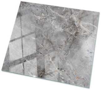 Tulup Tischplatte Glasplatte für Couchtisch Natürliches Marmormuster Bodenplatte Glas