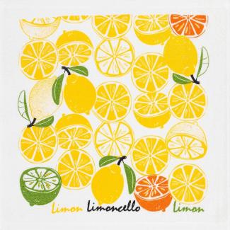 Kracht Küchen Textilien Limoncello|Frottier Küchentuch bedruckt 50x50 cm bunt 3er Pack