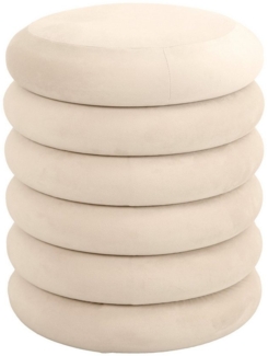 SVITA Stauraumhocker BLOSSOM XS, Pouf, Mit Stauraum, Samt-Bezug, Bequeme Polsterung, Modern