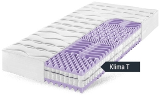 Tonnentaschenfederkern Matratze 24 cm - TTFK 7-Zonen - Frankenstolz Klima T 80x200 cm-H2=mittel