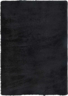 vidaXL Teppich Shaggy Hochflor NAVARRA Schwarz 160x230 cm Polyester 4102838