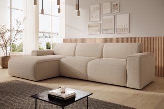 AX LIVING Couch Sofa L Form Didim mini Beige 310 cm breit, stilvoll L
