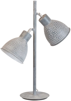 Tischleuchte ZEEF mit 2 Schirmen kleine Stehleuchte Iron Grey