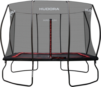 Hudora 4square Trampolin schwarz mit Sicherheitsnetz, L x B 215x305 cm