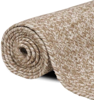 vidaXL Bereichsteppich Braun 60 x 400 cm Jute 42010470