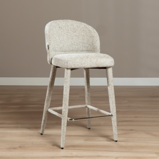 Bronx71 Barhocker Charlie Chenille taupe 69 cm