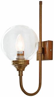 Mirabeau Wandleuchte Wandlampe Anthé antikmessing/klar