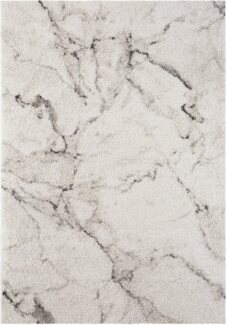 Hochflor Teppich MAYRIN Creme Grau - 80x150x3cm