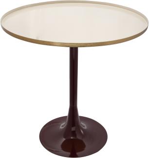 Beistelltisch Art Deco 975 Creme / Pflaume