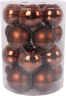 TrendLine Weihnachtskugeln aus Glas Ø 6 cm espresso 20 Stück