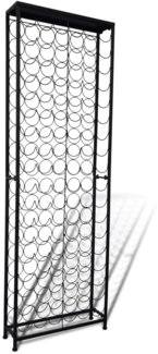 vidaXL Flaschenregal für 108 Flaschen Metall 241598