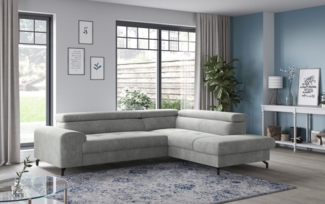 COTTA Ecksofa Aura L-Form, B: 260 cm, mit Bettfunktion, Bettkasten & Kopfteilverstellung