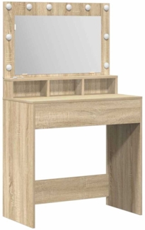 vidaXL Schminktisch Sonoma-Eiche 75,5 x 41 x 135 cm Holzwerkstoff 865111