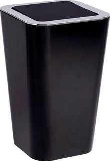WENKO CANDY Kosmetikeimer 6 Liter, Schwarz