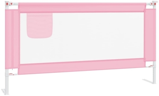 Kleinkind-Bettschutzgitter Rosa 160x25 cm Stoff