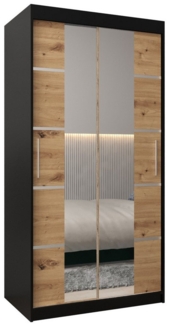 ABIKS MÖBEL Schwebetürenschrank Verona 4 Schlafzimmerschrank, mit Spiegel, Kleiderstange und Regalen