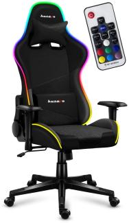 HUZARO FORCE 6. 2 Schwarzer RGB LED Gaming Stuhl