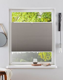OTTO home Plissee LAHOLM, Lichtschutz, ohne Bohren, verspannt, Klemmfix, Fixmaß, Bestseller mit über 3500 4,5-Sterne-Bewertungen, Klemmträger