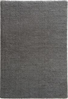 Teppich in Grau aus 100% Polyester - 230x160x3cm (LxBxH)