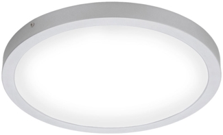 LED Deckenleuchte, Aufbaulampe, chrom, rund, D 40 cm