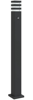 vidaXL Wegeleuchte mit Bewegungsmelder Schwarz 110 cm Aluminium 4006403