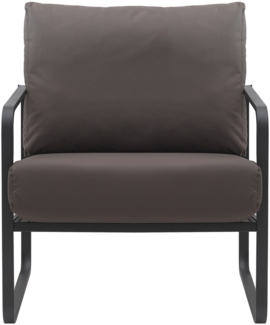 Lounger Manea Kunstleder braun