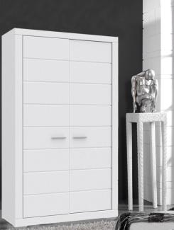 FORTE 'Snow' Kleiderschrank weiß matt 116cm