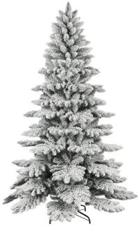 Salcar Künstlicher Weihnachtsbaum Weihnachtsbaum mit Schnee PVC Tannenbaum Alpenfichte Christbaum, 180cm mit 622 PVC-Nadeln