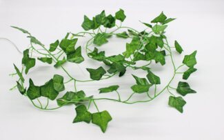 Luna24 simply great ideas. LED-Lichterkette L24 - Lichterkette Efeu, schöne Textilblätter, 20 LED's, 20-flammig