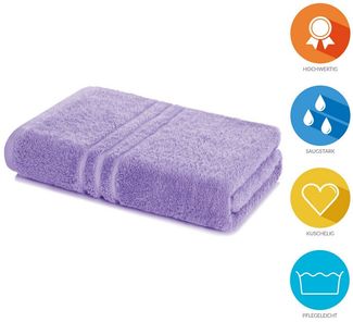 Lavea Badetuch Duschtuch 100x150 cm Elena Frottee Duschhandtuch, 100% Baumwolle, 500 g/m² Frottier, weich & saugstark, pflegeleicht