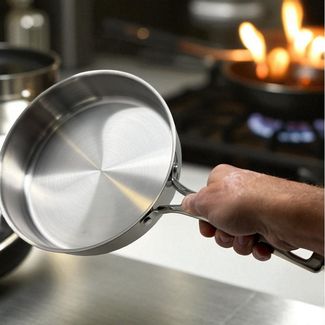 Berndes Schmorpfanne Schmorpfanne 24 oder 28 cm, Edelstahl - Daily Edition Signature, Edelstahl