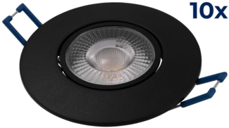 LED-Einbauleuchte McShine ''EL-313'' 4,5W, 450Lumen, 3000K, warmweiß, 10er-Pack