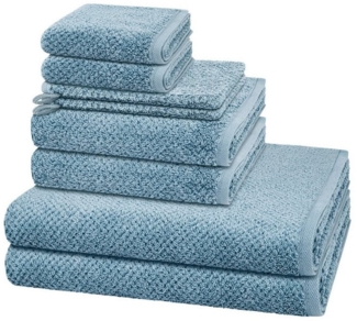 Cawö Handtuch Set Pure, Walkfrottee (Spar-Set, 8-St), 2 X Wasch- 2 X Gäste- 2 X Dusch- 2 X Handtuch im Set - Baumwolle