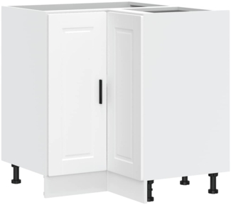 vidaXL Küchen-Eckunterschrank Porto Weiß Holzwerkstoff 853987